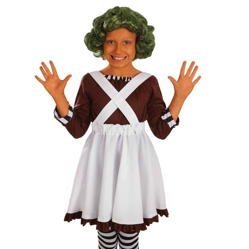 fun shack Girls Chocolate Factory Worker Halloween Costume, Kids Candy Movie Character Outfit for Trick-or-treating, X-Large - Image 2